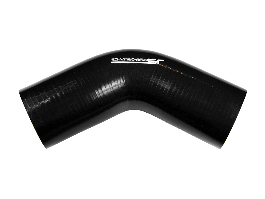 60mm ID 4-Ply Straight Silicone Hose Coupler - High Temp Turbo/Intercooler Pipe (Black)